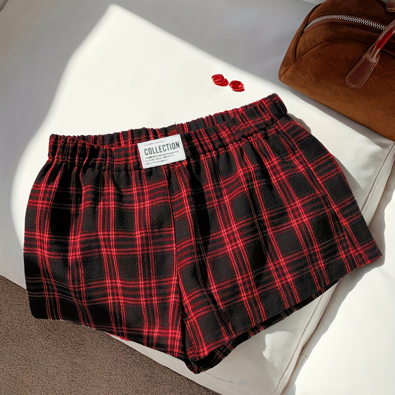 E-shop DP031652 2025 Neueste niedliche karierte Shorts, Premium-Gewebestruktur