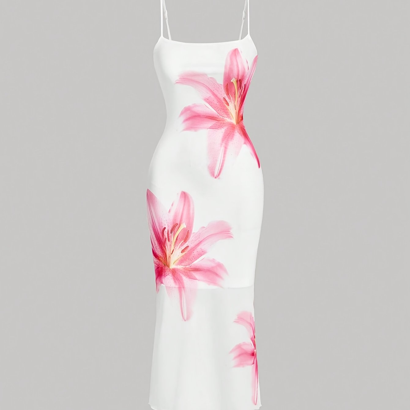 E-shop Elegantes Blumenmuster Sommerkleid, Urlaubsstil Kleid, Herbstkleid, Silvesterkleid, Thanksgiving Damenkleid, Party Damenkleid, Festtagsfeier