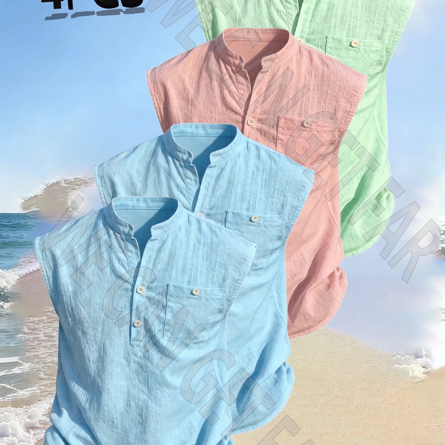 TEMU 4pcs Rose Obm Men's 4pcs Pc (4-shoe/suitable For Beach Gift Only Translation Error) = Suitable For Beach Gift Only - Actual Product Is 4pcs