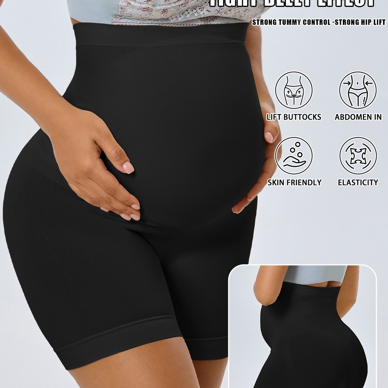 1pc Pregnant Women's High-waist Panties | Soft Breathable Ultra-comfortable Fabric, High-waist Design Fits Belly, Postpartum Compatible, Suitable For Daily Walking, Care And Light Exercise