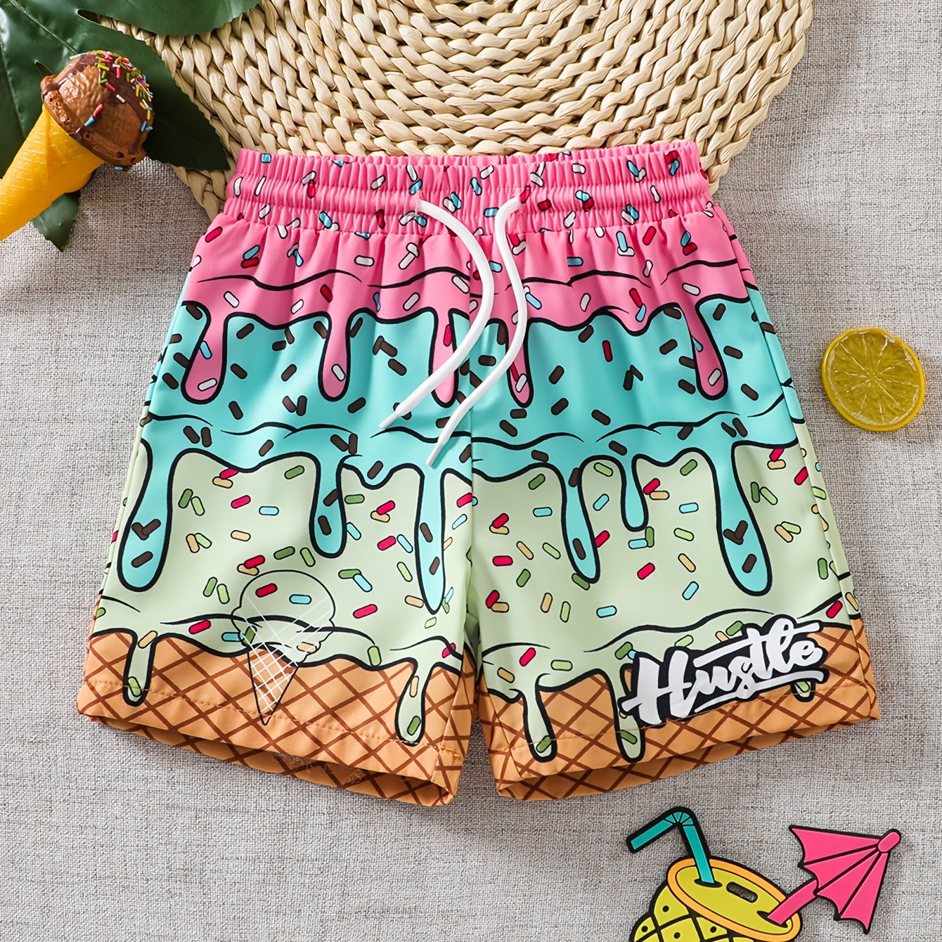 Boys' Beach Shorts Swim Trunks
