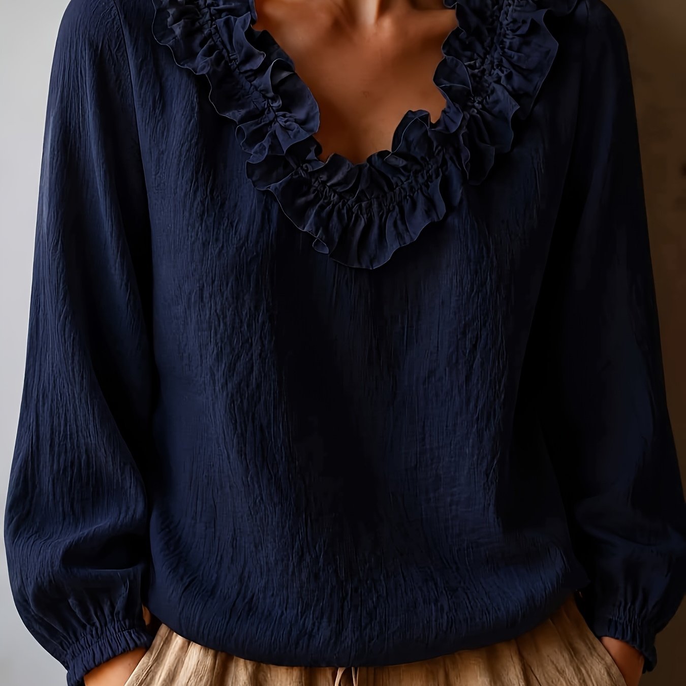 TEMU Spring And Autumn Women's Casual Long Sleeve T-shirt Soft Comfortable Fabric