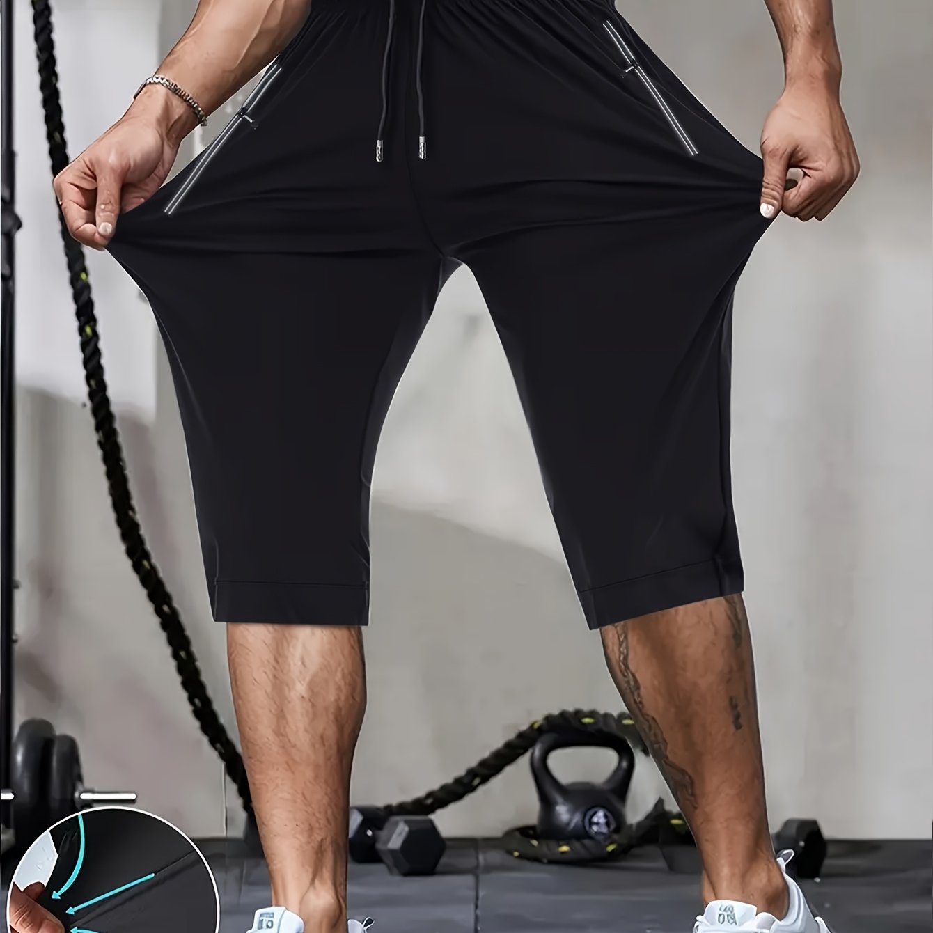 New Summer Men's Casual Capri Pants, Quick-drying, , And Comfortable Men's Trousers