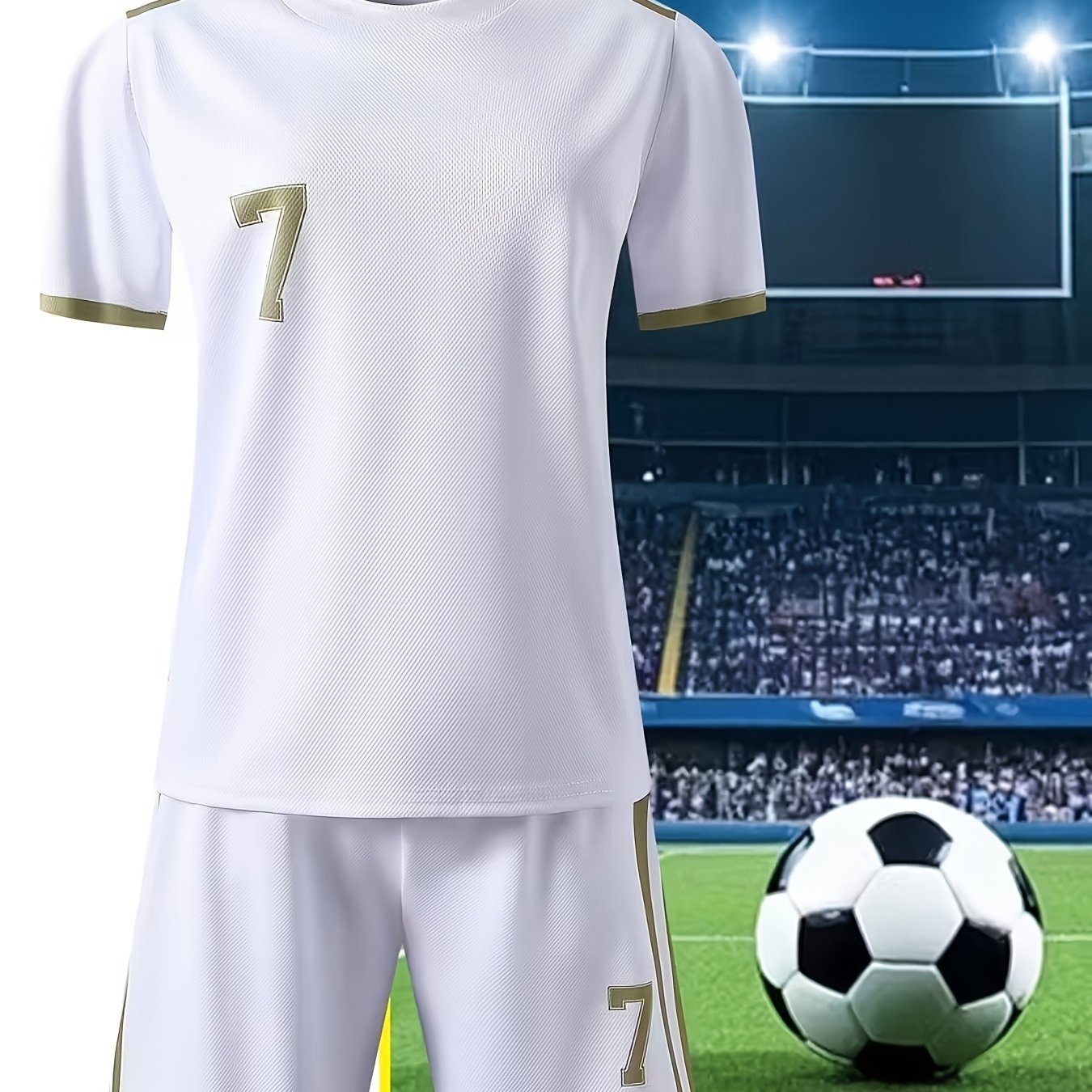 TEMU Personalized Diy Name - Quick-drying Football Top And Shorts Set - Lightweight And Breathable, Suitable For Youth Sports Training Wear - Perfect
