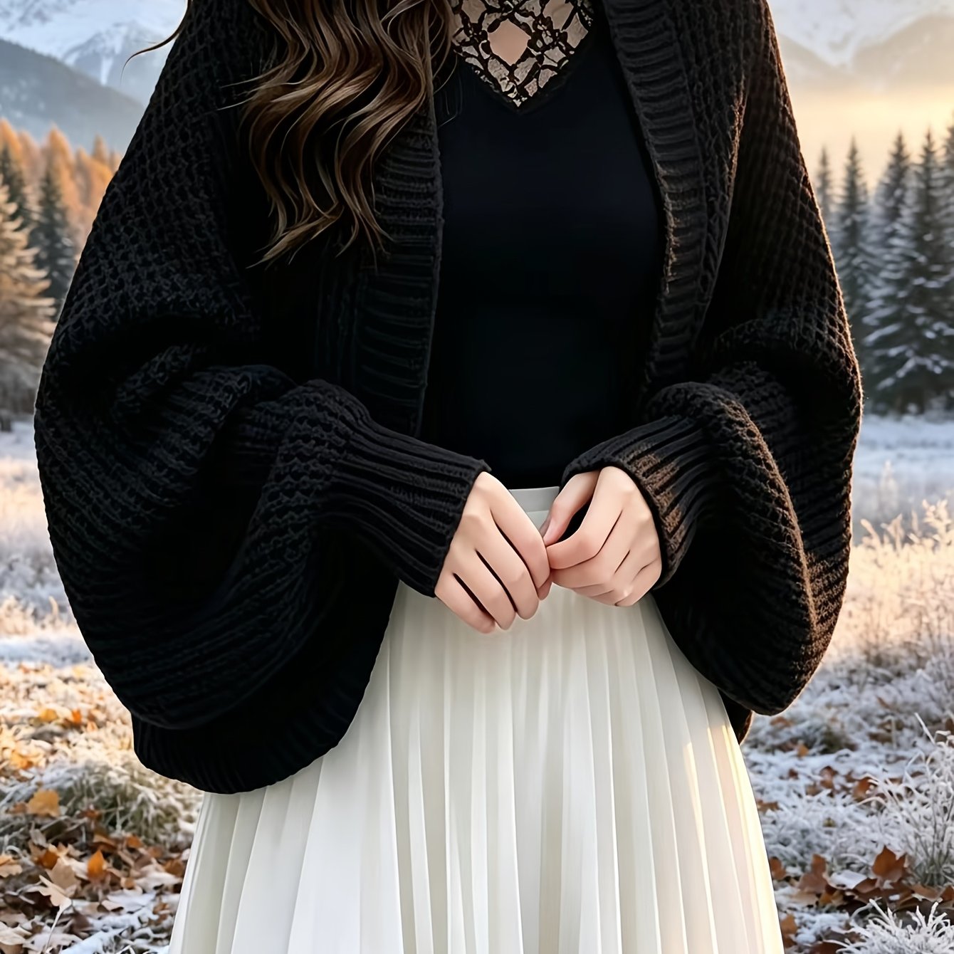 TEMU Cardigan Plus Size, Nuovo per , e Inverno - , per , Maniche Lunghe, Coprispalle Casual, Soprabito Autunnale, Cheongsam Overlay