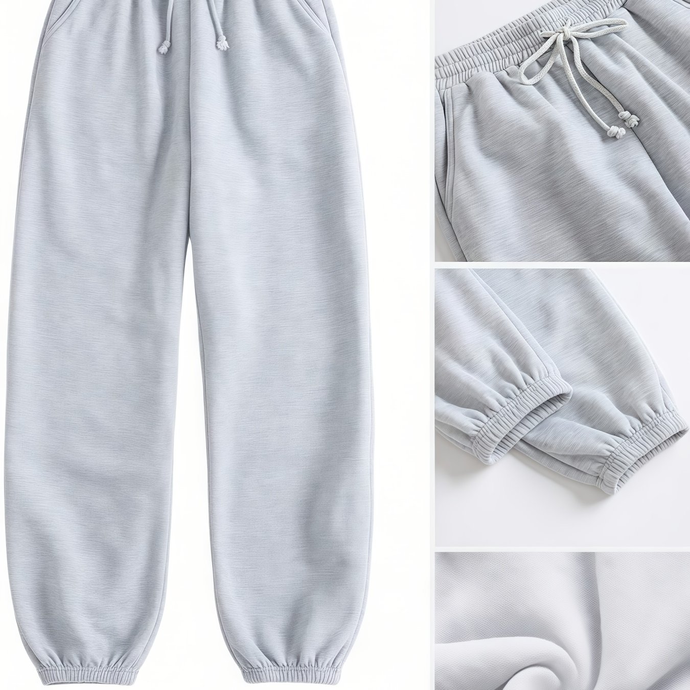 E-shop Die neueste Trendmode für Damen: Einfache, elegante, modische und lässige Kapuzen-Sweatpants mit Saum