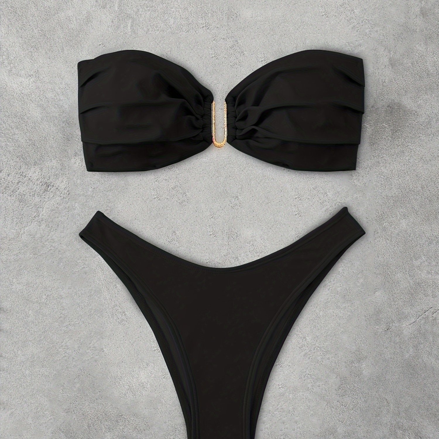 TEMU Sexy Bandeau Beach Holiday Bikini