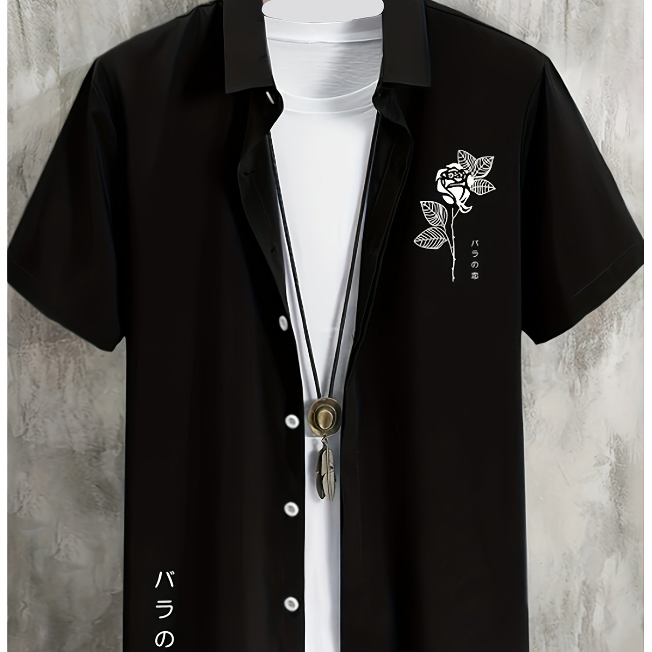TEMU [printed Design – Not Textured] Single Shirt, Plain T-shirt, No Accessories, 's Summer Casual Shirt, Men's Hawaiian Shirt, Black Humor Shirt