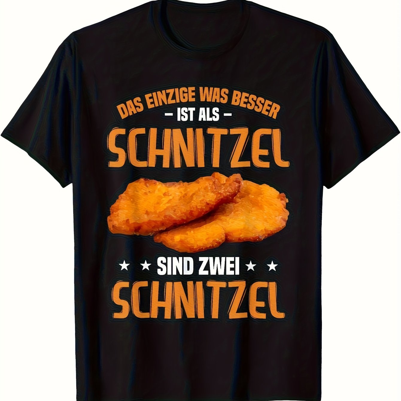 Funny T-shirt For - & German Food Graphic Tee With Saying, Casual Short Sleeve Round Neck Shirt, Cuisine-themed Apparel, Plus Size