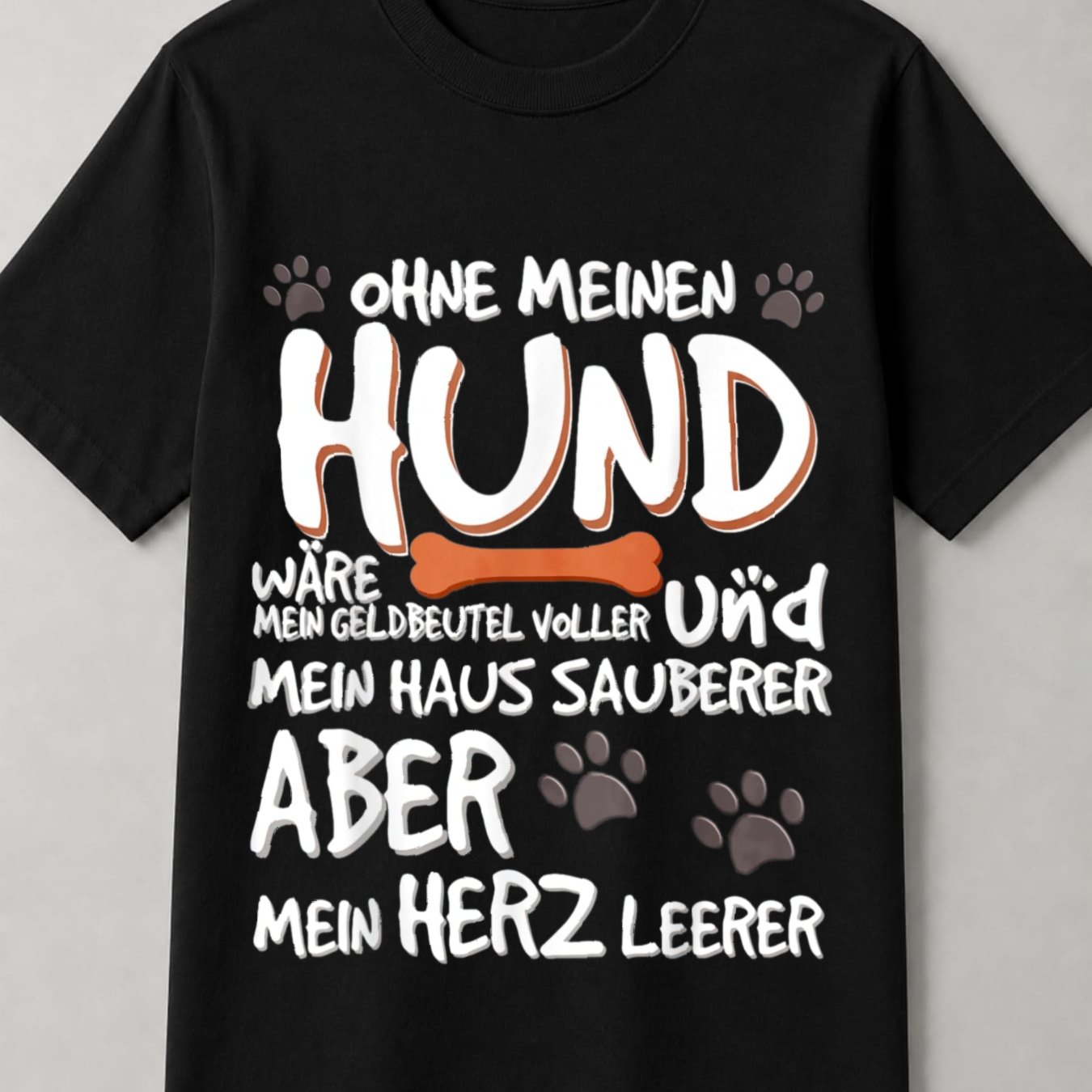 Image of Without My Dog German Men's T-shirt Unisex Tee