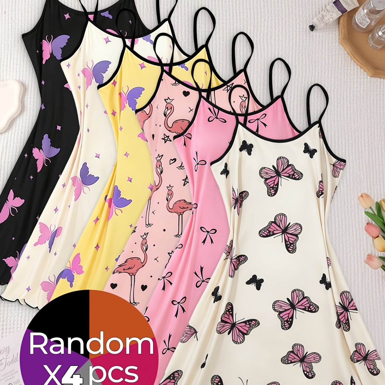 TEMU 4 piezas de vestidos de mujer