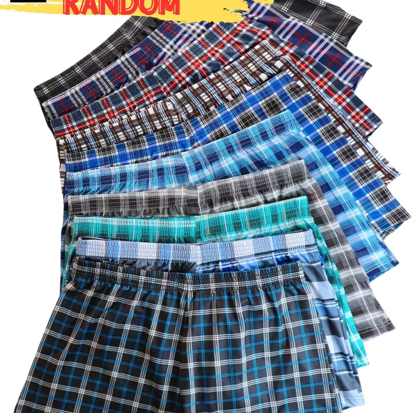 TEMU Random 1pc Men's Boxer Shorts With A Stretchy Waistband, Breathable And Soft, Perfect For Casual Wear Or Sleep Underwear Boxer Shorts