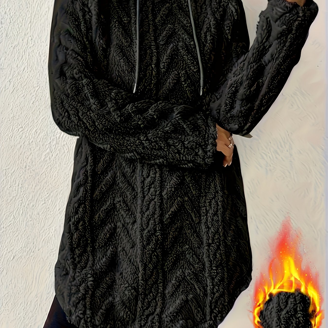 Order/women's Autumn Winter Slim Fit Long Hooded Long Sleeve Fuzzy Sweatshirt Top