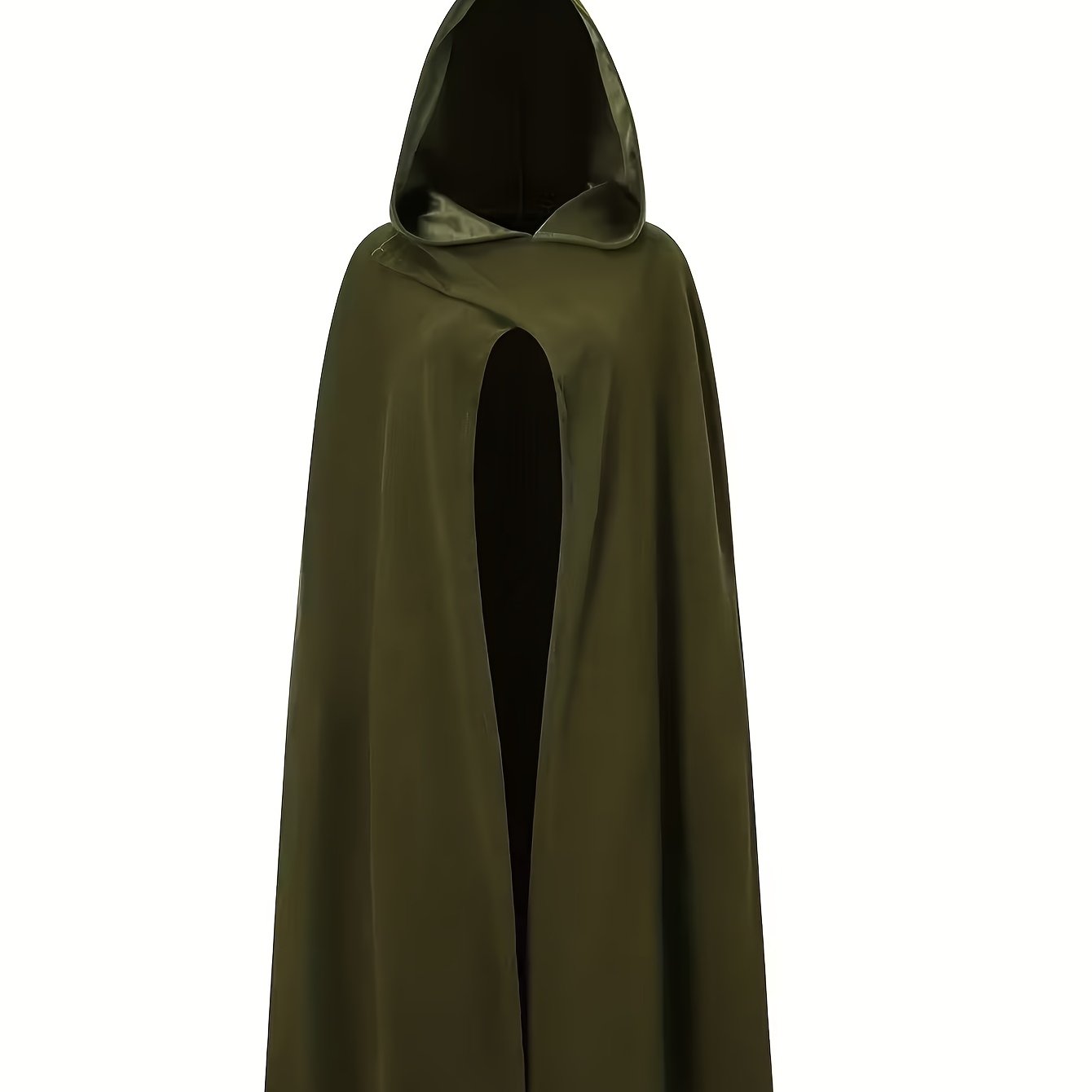 TEMU Halloween Costume Cosplay Outfit Halloween Cape Hooded Cloak Jacket, - Retro Design, Party Wear, Spring/autumn Clothing Accessory, Clothing
