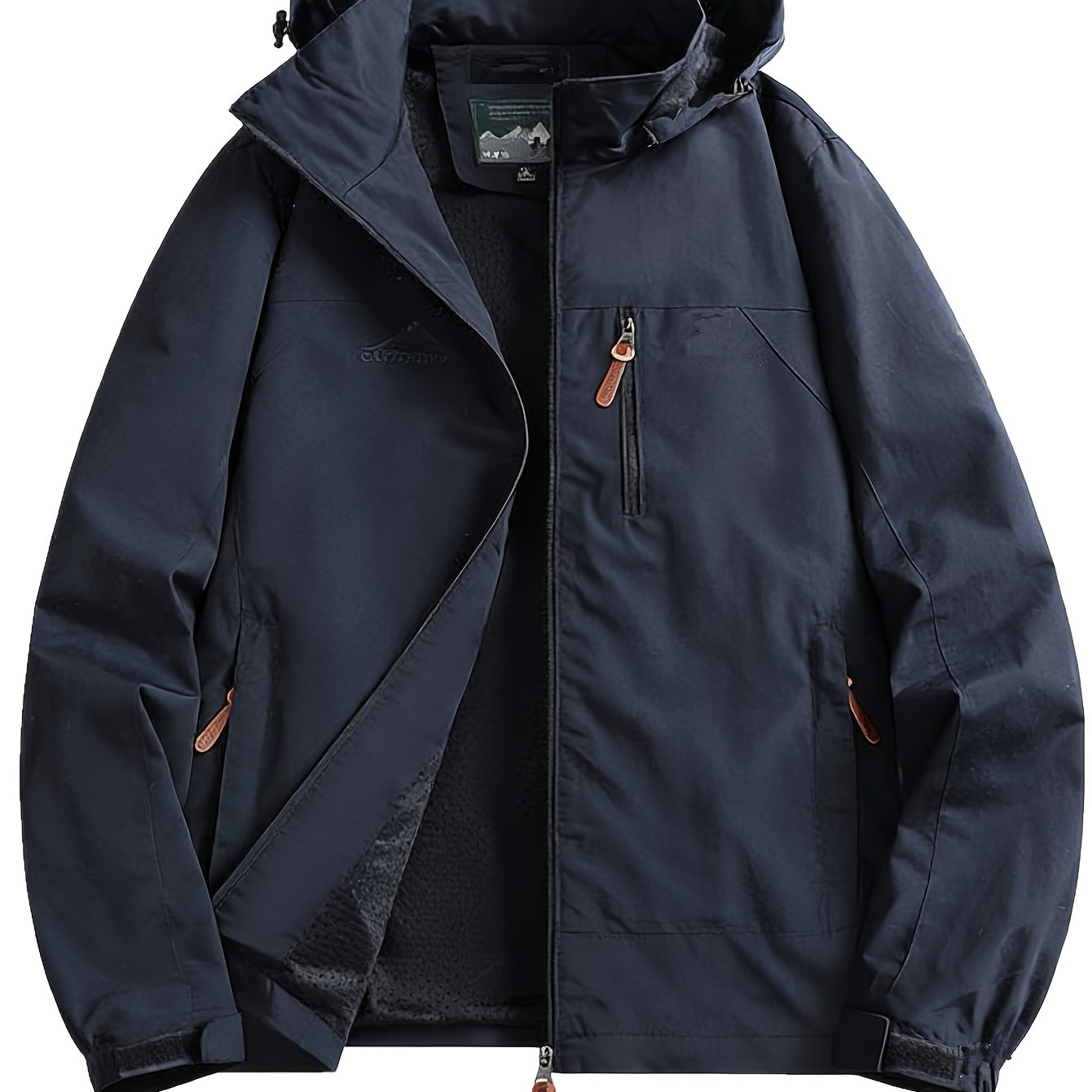 TEMU Spring Men's Clothing Fashion Loose Solid Camping Sport Casual Outdoor Sports Lightweight Jackets Hooded Shell Outdoor Hiking Hoody Jacket Coat