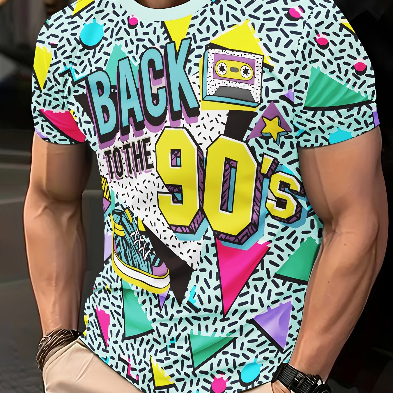 Men's Casual Comfortable T-shirt Outdoor Sports Short Sleeve