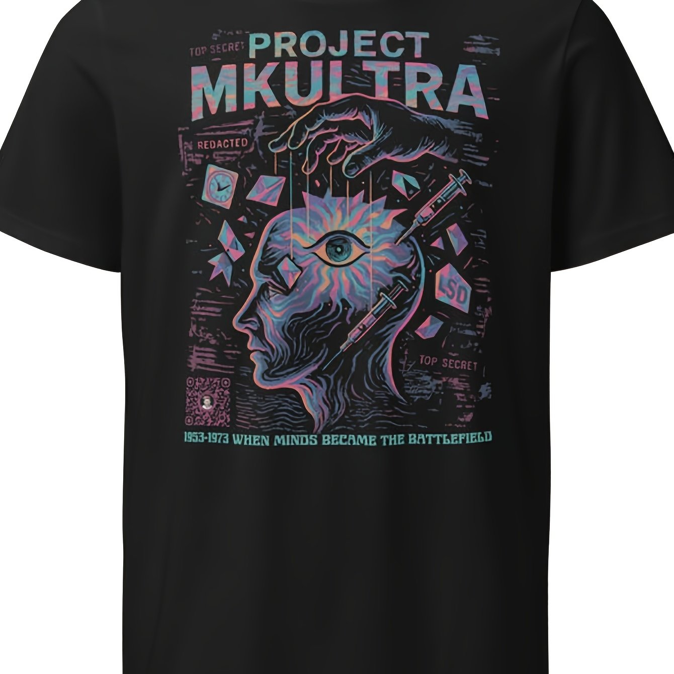 Conspiracy T-shirt - Cotton Tee With , Casual Round Neck Shirt Suitable For Wear, Machine Washable For - & Everyday Casual Outfits