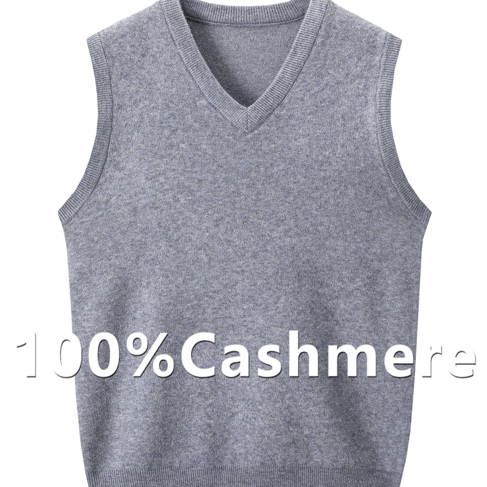 TEMU Zbzp Knitted Three-dimensional Solid Color V-neck Vest, Basic Knitted Tank Top, Men's Fashion Knitwear, Dongshengniao, Autumn Essentials