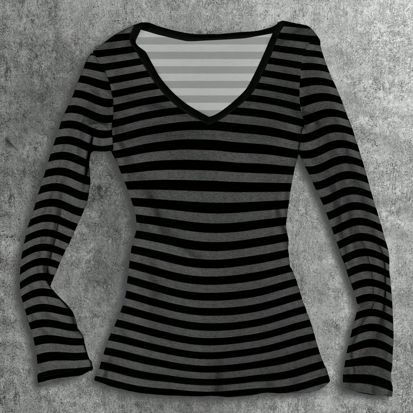 Fashion Retro Striped Women's T-shirt