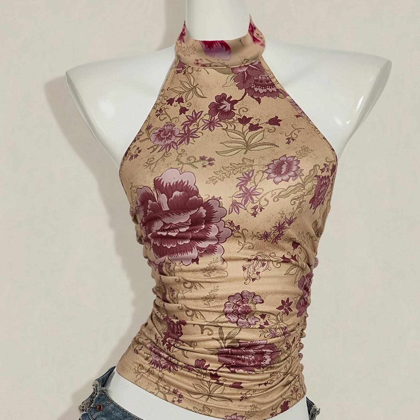 E-shop Damen Slim-Fit Ärmelloses Print-Top Modisches Tanktop