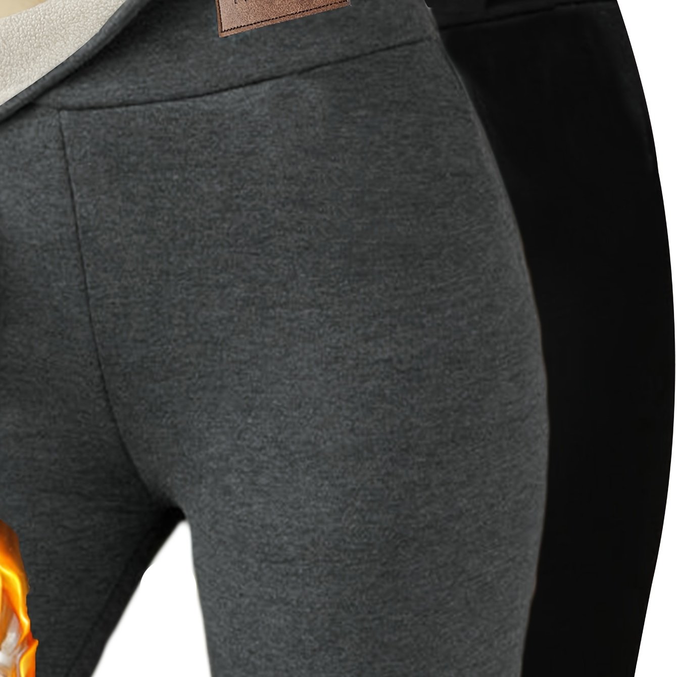 2pcs 400g Velvet Light Autumn/winter Plush-lined Thermal High-waist Slim-'s Casual Sport Pants