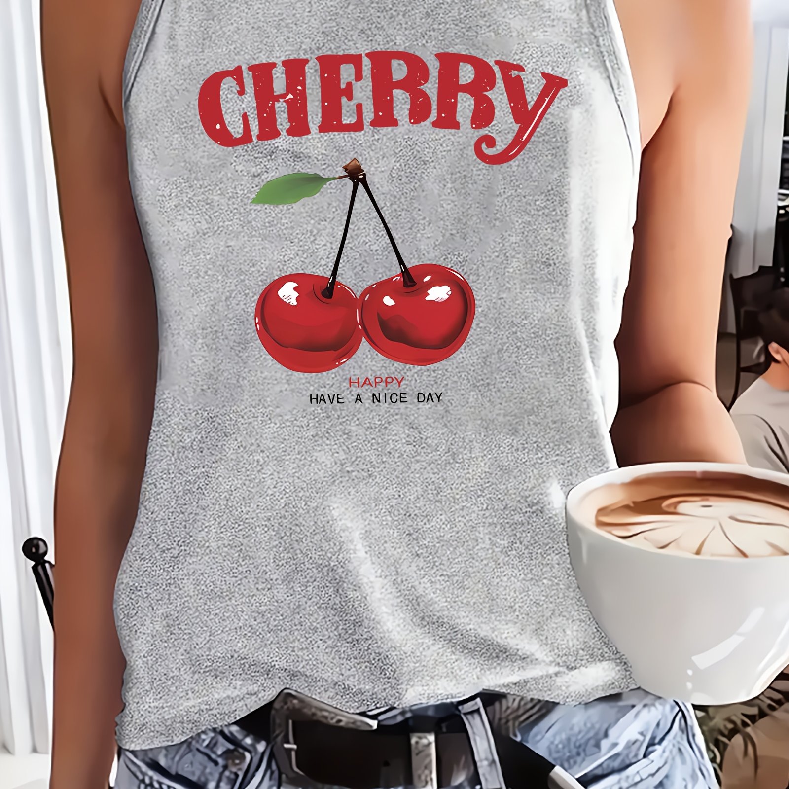 TEMU Women's Sleeveless Tank Top, Casual And Loose, Summer And Autumn Leisure Sportswear For Women
