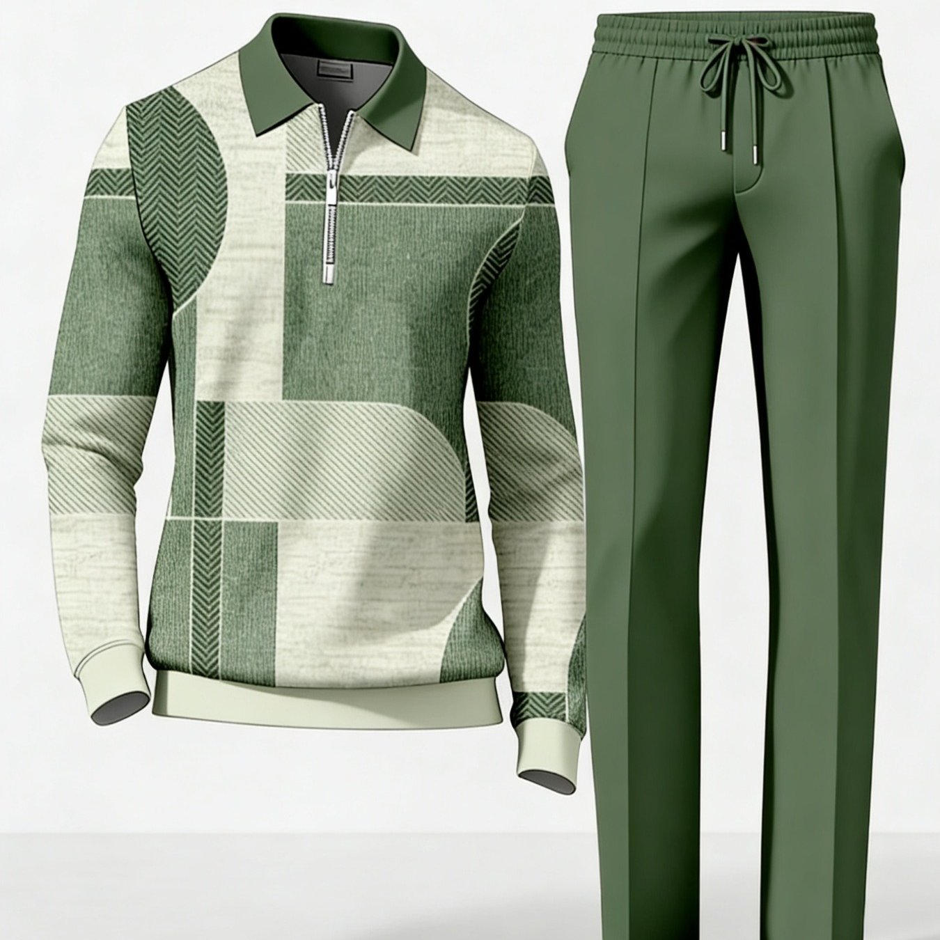 TEMU Two-piece Set: Men's Casual Sports Printed Shirt And Casual Sports Pants Set, Suitable For Men And Women, In Colors. Perfect Gift For Any Occasion