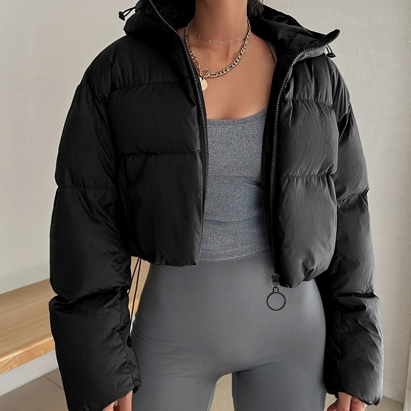 E-shop Neujahrsgut / Winterbekleidung für Damen / Damenjacken, stylische Kurzjacken, Oberbekleidung mit Kapuze, warme Jacken für Herbst und Winter,