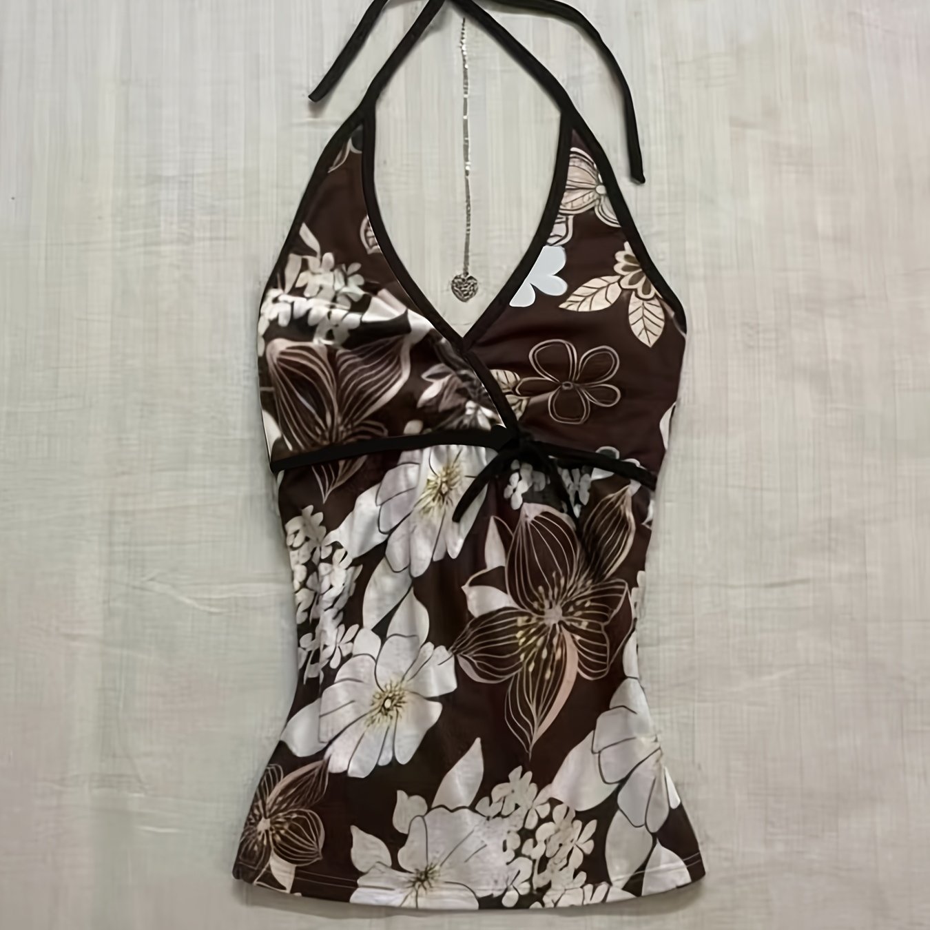 Printed Strapless Top