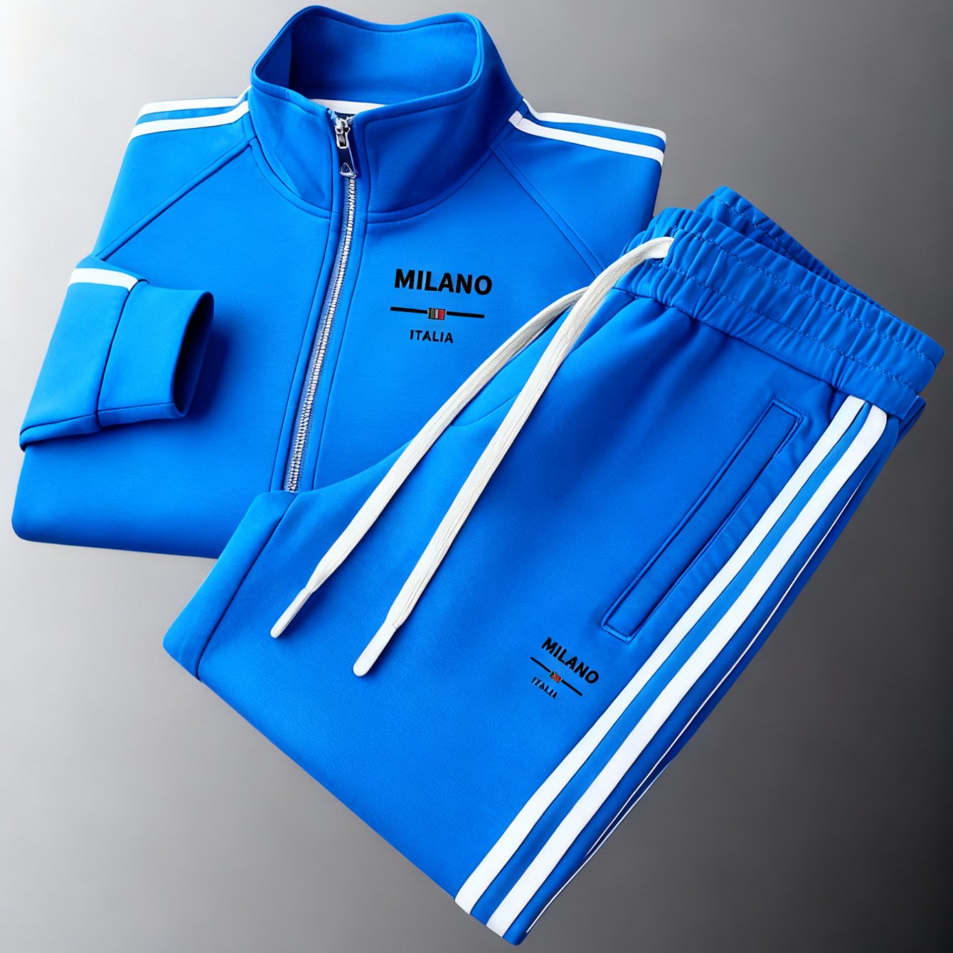 Image of Men's Casual Sports Suit: Casual Blazer And Pants 2pcs Suit, Suitable For Any Holiday Gift, Unisex, Plus Size