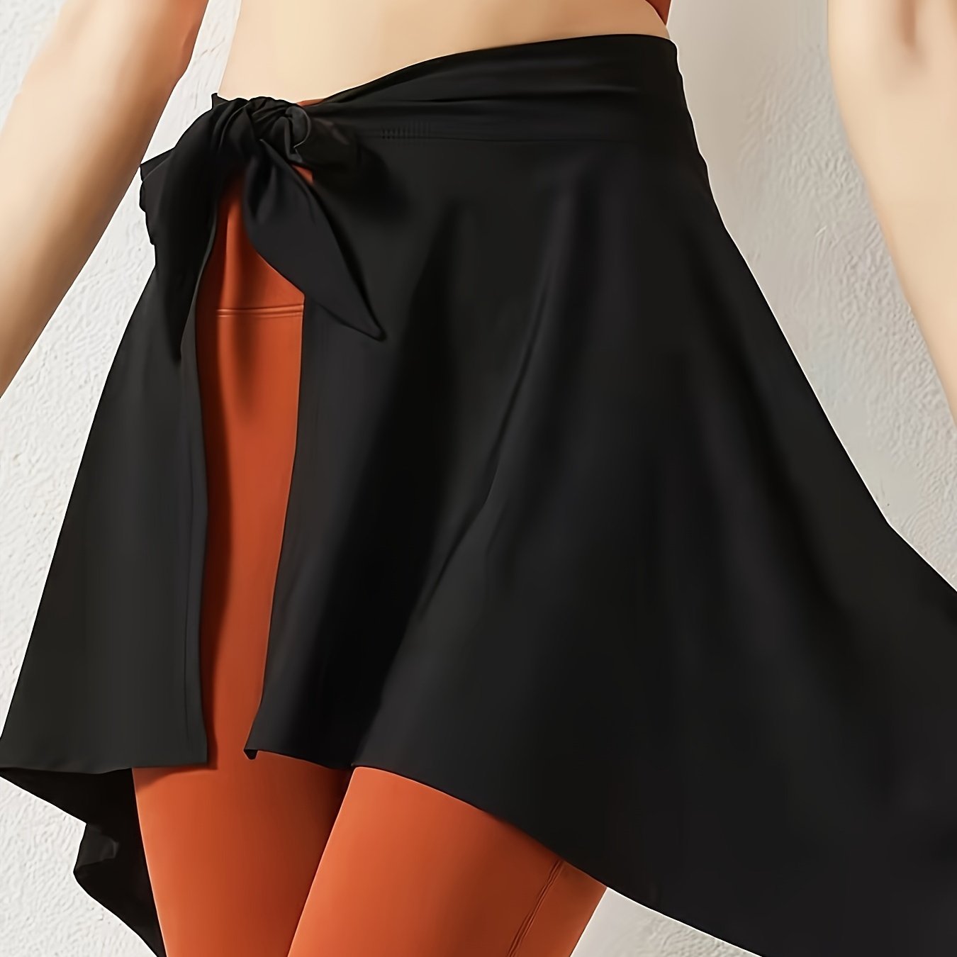 Image of Plain Quick-dry Sporty Cover-up Skirt, High-elasticity Hip-covering Fitness Yoga Running Golf Tennis Dance Short Skirt Apron, Shawl, Women's Activewear