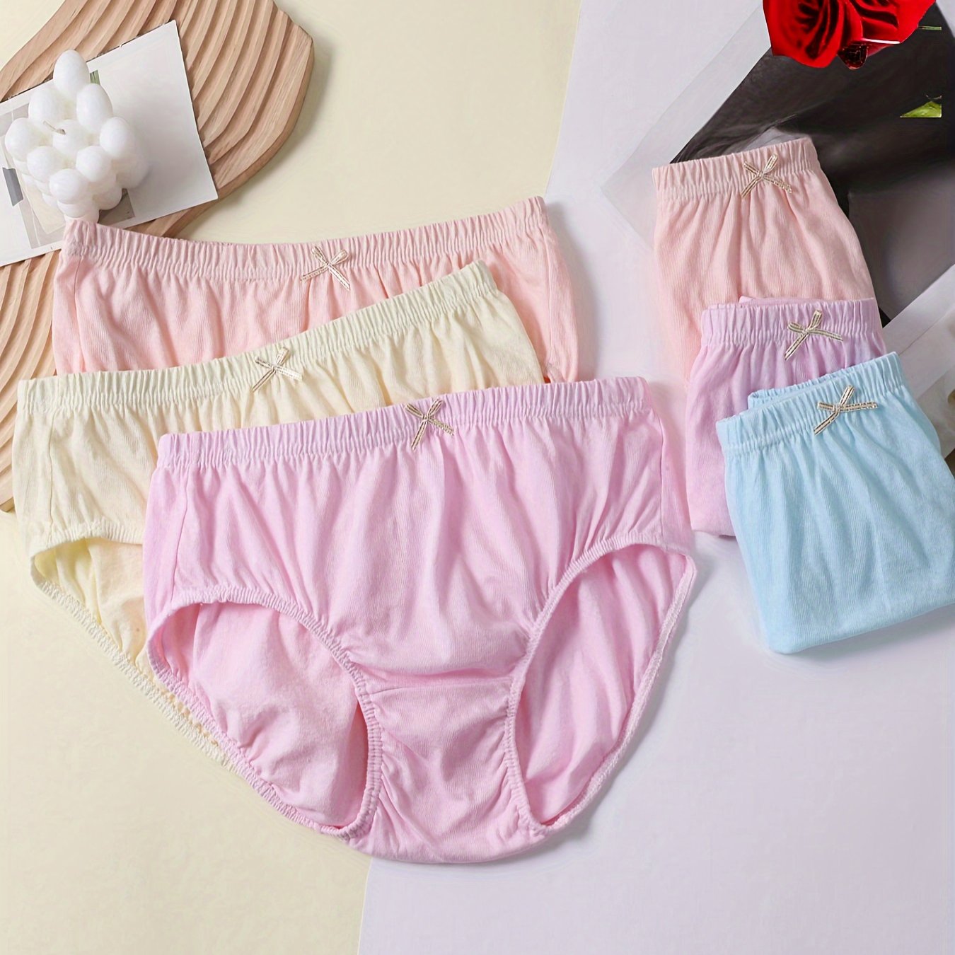 6-pack Women's Panties, Full-coverage High-elastic Loose Comfortable Briefs, Women' Panties, Underwear For Middle-aged And Older