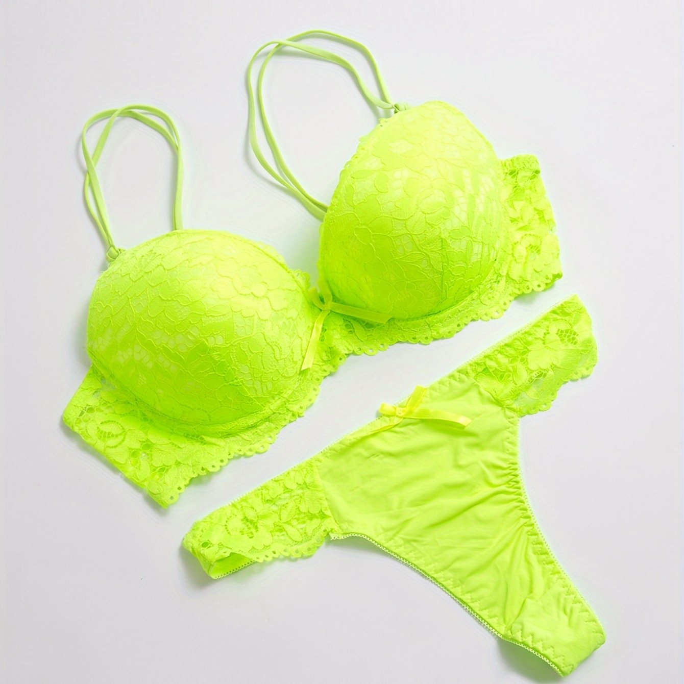 Image of Women's Lace Bra And Panty Set, Elegant Underwear