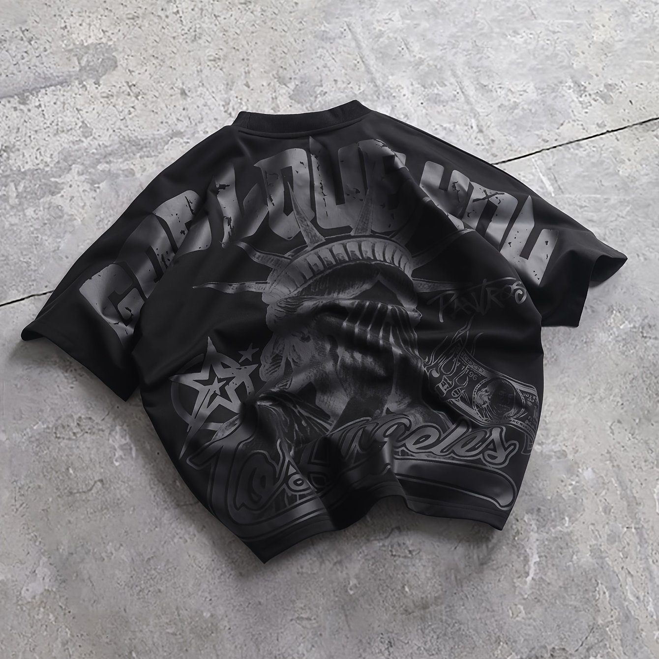 TEMU Short Sleeve Casual Pattern T-shirt - Stylish Design, Comfortable, Short Sleeves, Round Neck, Lightweight And Breathable, Suitable For Summer ,