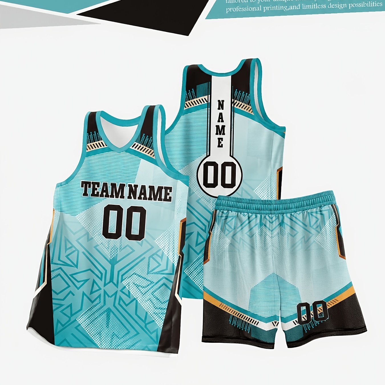 TEMU Black And White Customized Basketball Jersey Uniform Set Personalized Team Use For Adult And Youth