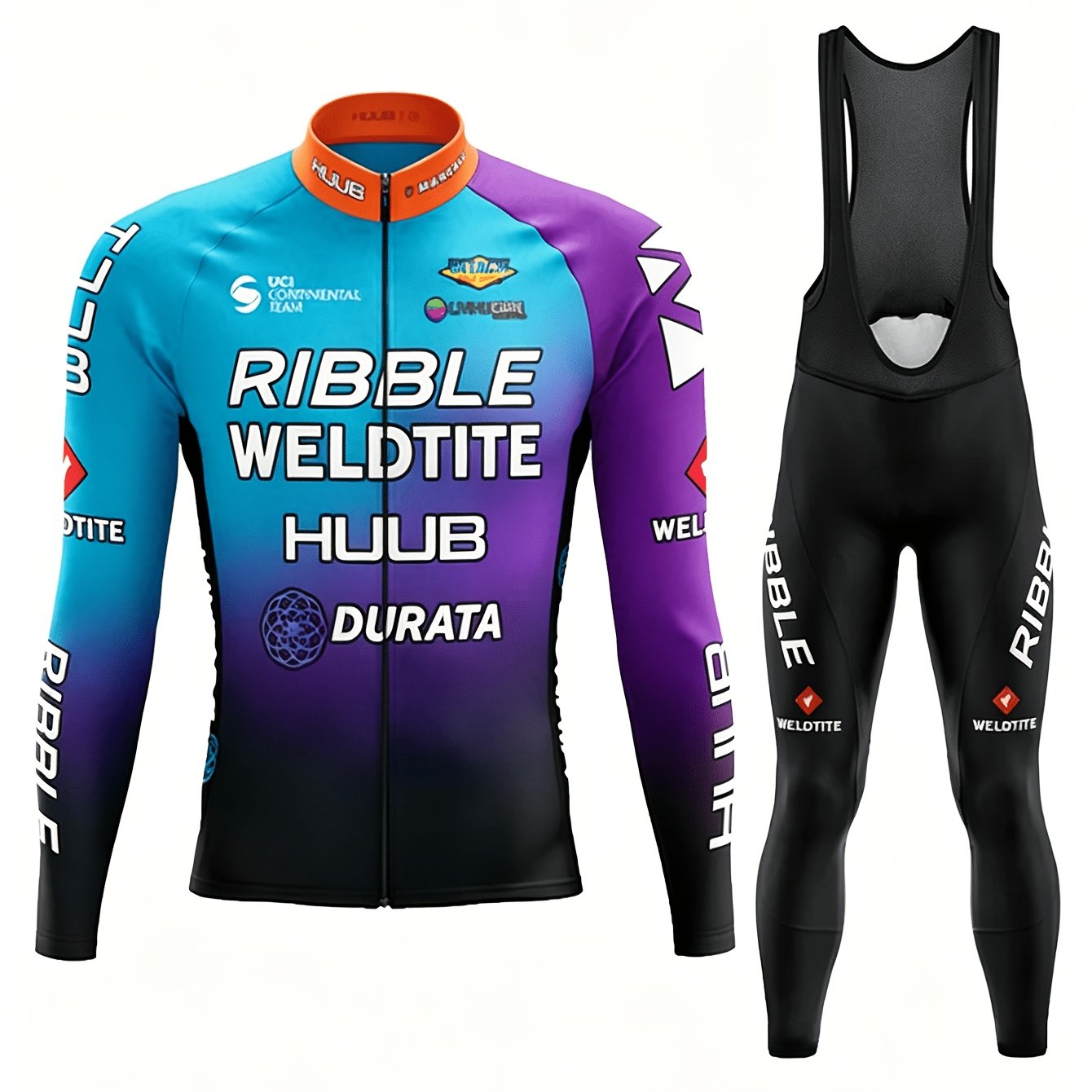 Image of Men's Cycling Suit, Long , Anti-slip And Breathable Compression Pants, Breathable And Quick-drying, Suitable For Mountain Bikes, Road Cycling And Outdoor Activities
