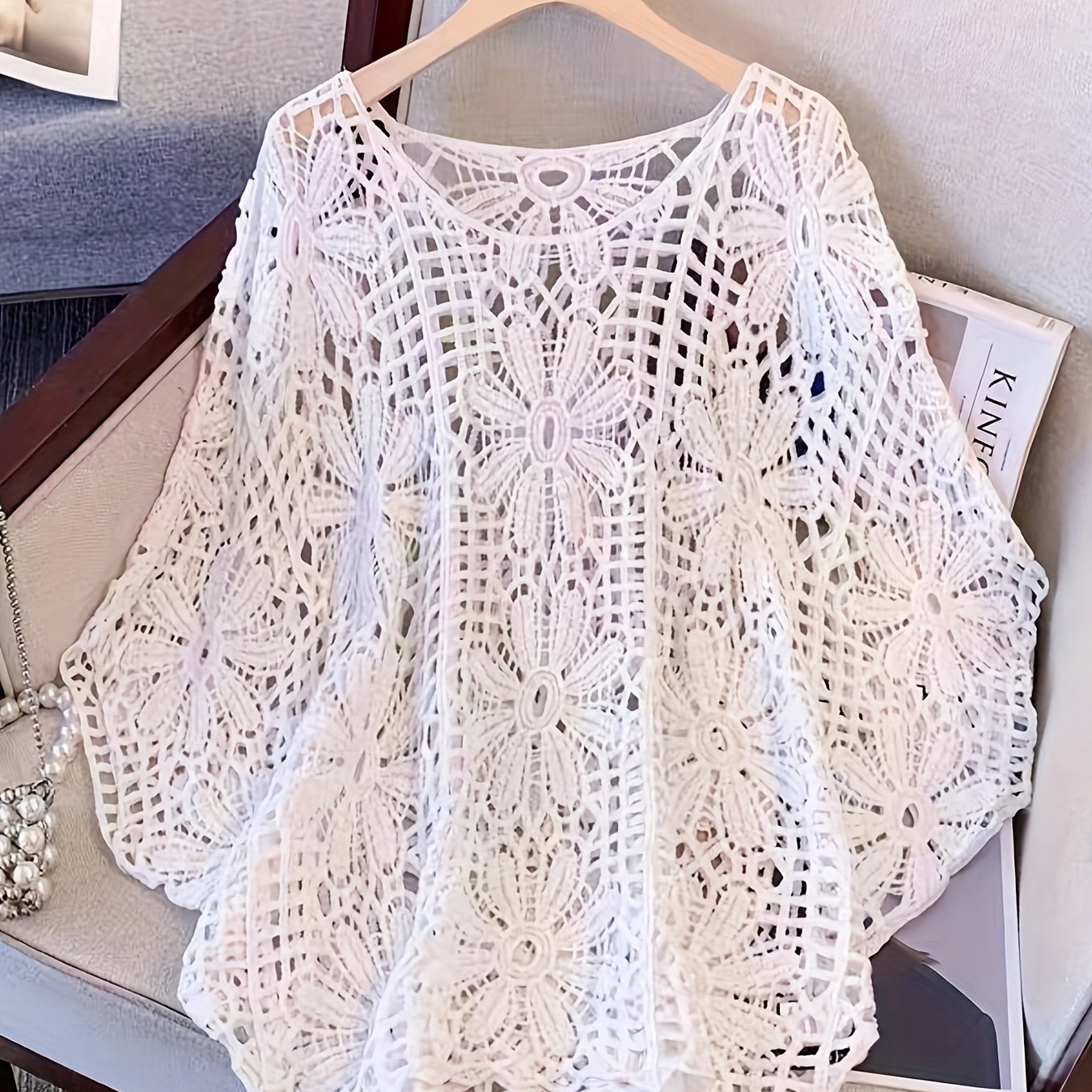 Vest, Crew Neck Design Short Sleeves For Soft And Cozy Knitwear Construction Adorable