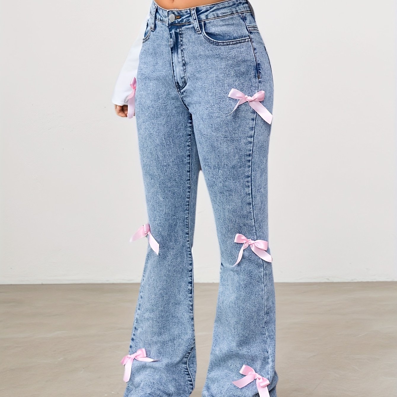 2026 Youth Denim Flare Jeans, High-waist Stretch Denim Fabric, Comfortable And Durable, Flare Cut Suitable For Diverse Outfits