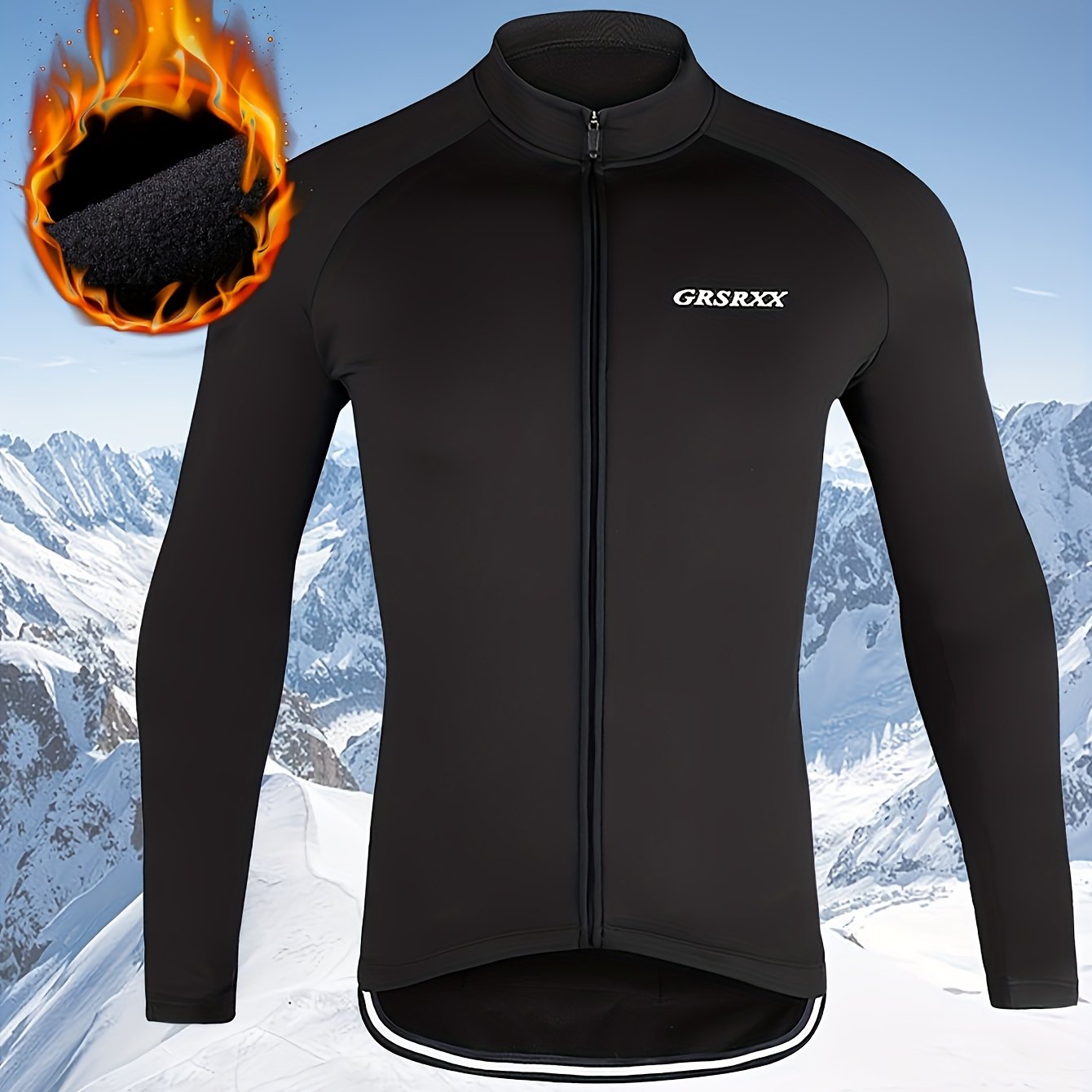 E-shop Herren Fahrradjacken, Winter Thermische Laufjacke Atmungsaktiv, Fahrradjacke mit , mit Anti-Rutsch-Design, Fahrradbekleidung Jacke
