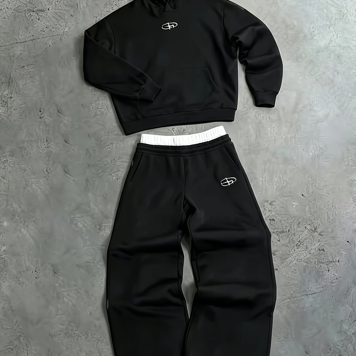 TEMU Sports Jacket, Casual Loose And Simple Hooded Sweatshirt, Autumn And Winter Double Waisted New Style
