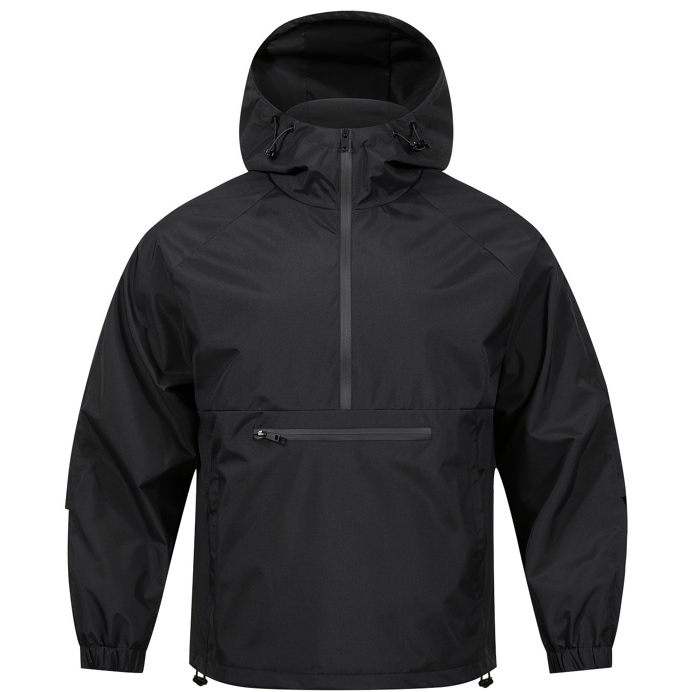 Image of Loose-fitting Casual Half-zip Jacket With A Large Pocket, Stylish And Versatile