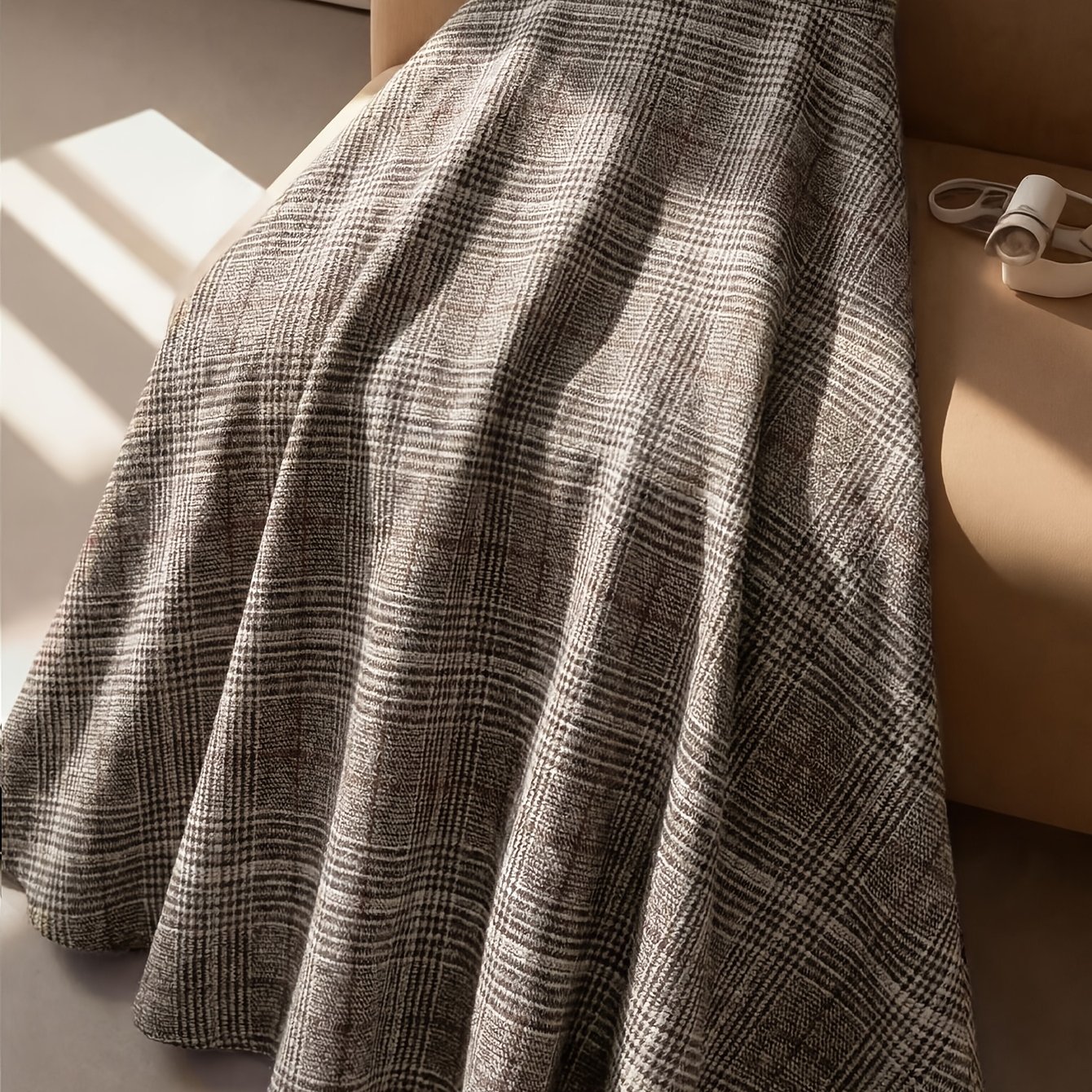 TEMU Women's Autumn Retro Skirt, Elegant Casual A-line Skirt, Fall/winter Style