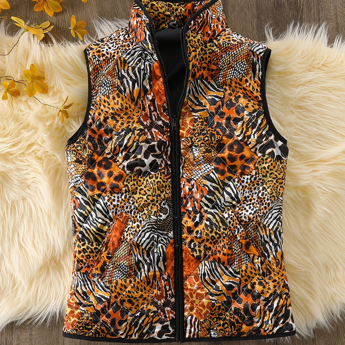 TEMU Women's Vest, Suitable For Indoor And Outdoor In Autumn And Winter. Appropriate For Middle-aged And Older Women's Beach Travel, Dates, Leisure