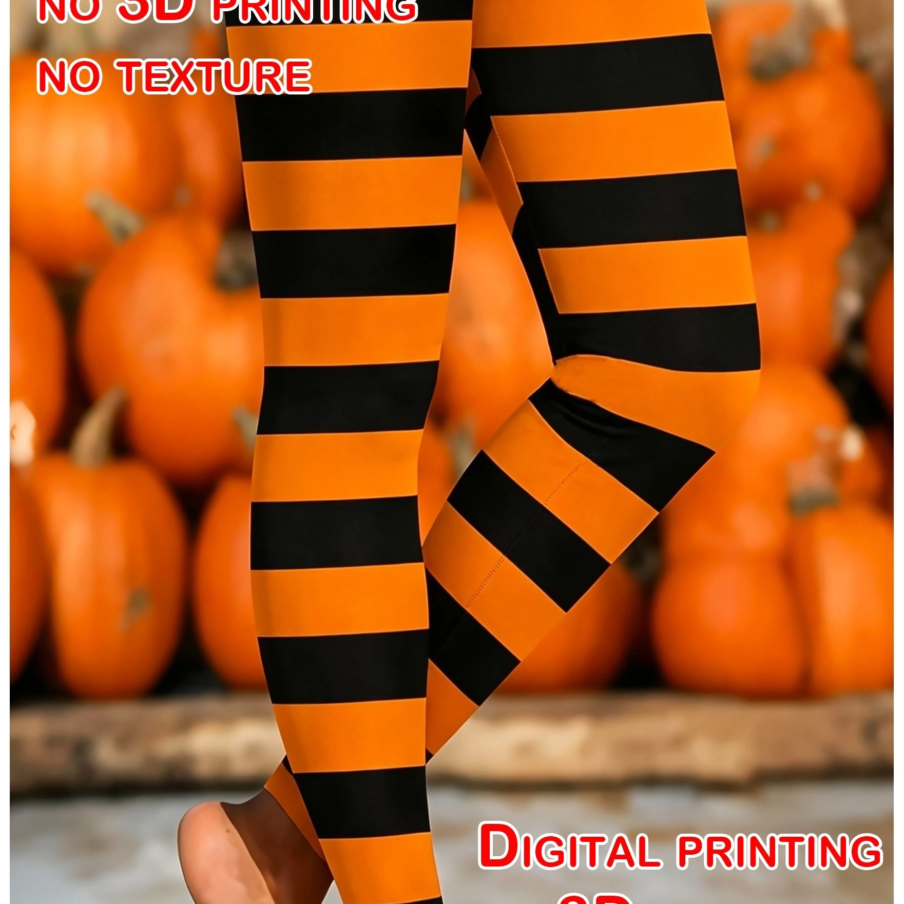 TEMU Halloween Women's High-waisted Leggings, Slim Fit To Shape , Breathable Fabric, Suitable For, Dancing, Versatile For Daily Use, Not Tight Or