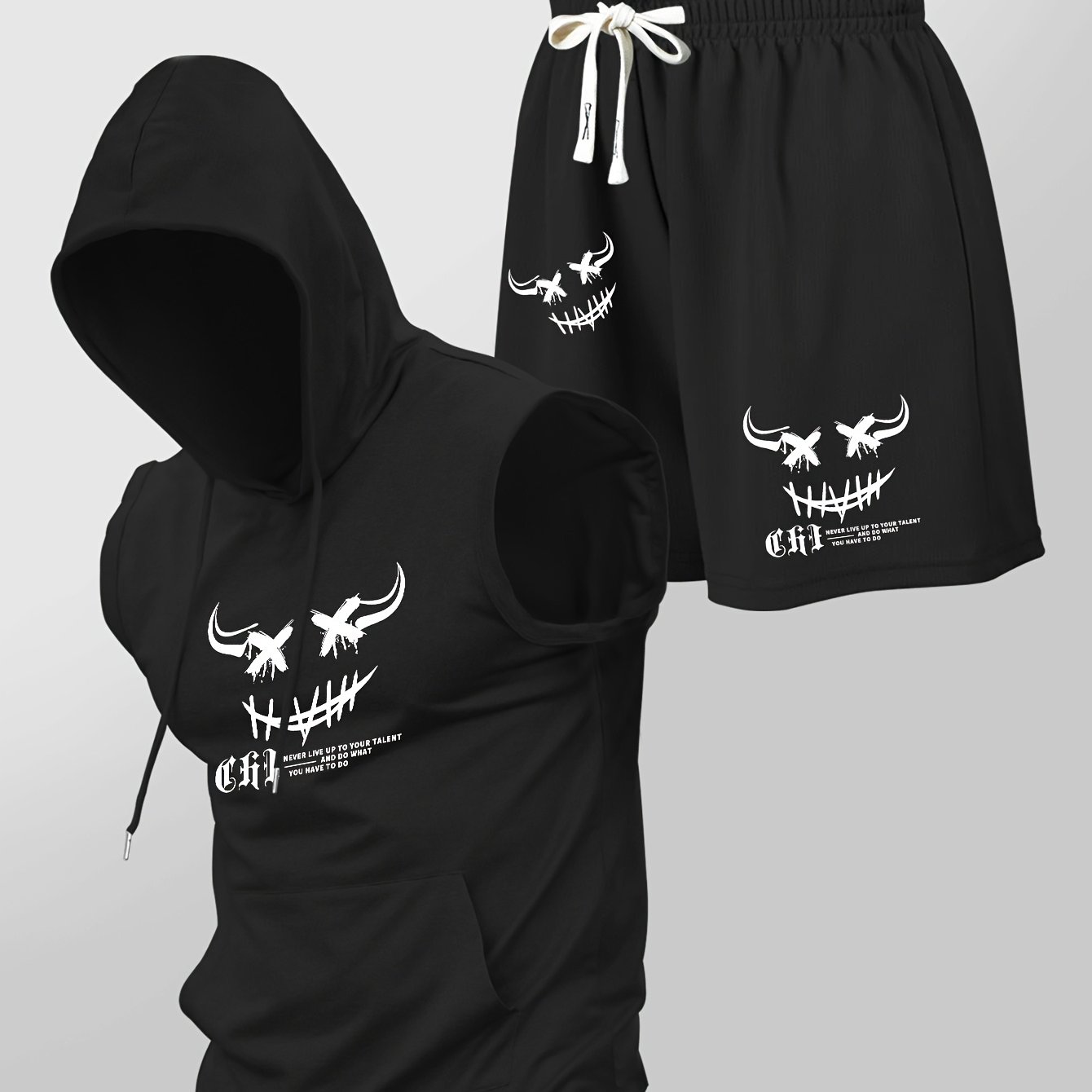 TEMU Ensemble Tendance Homme Débardeur de Sport et Short