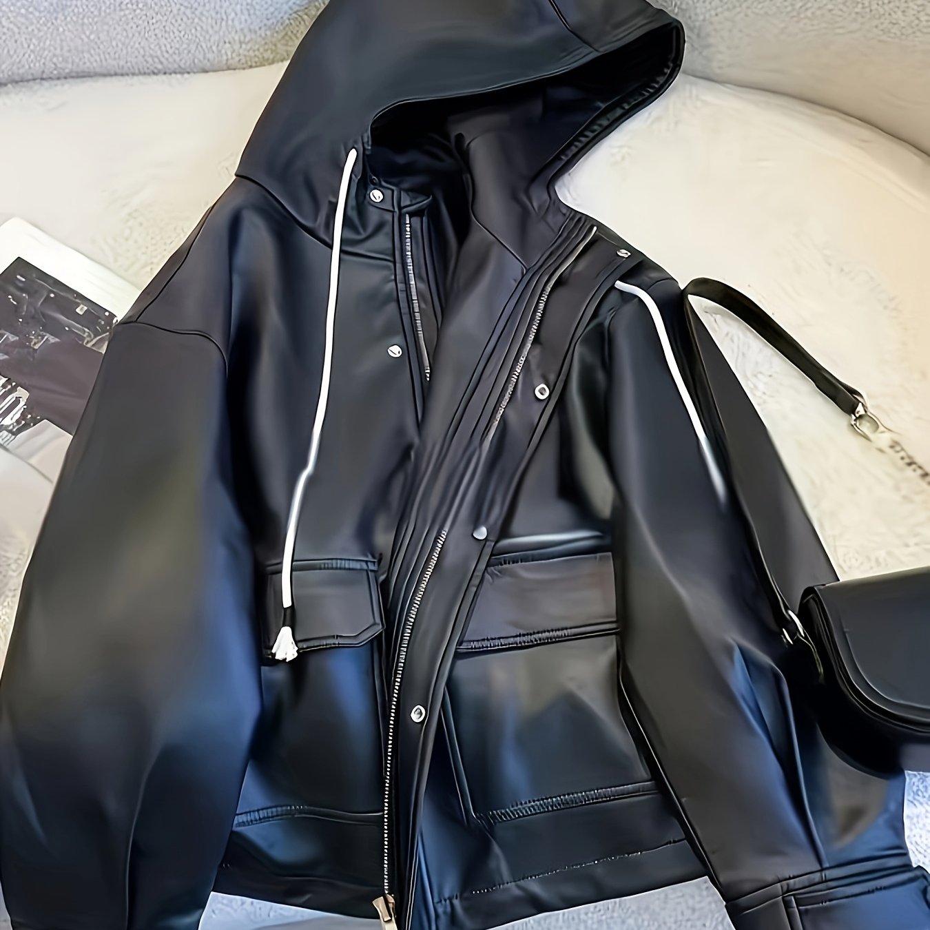 TEMU High-end Versatile Women's Hooded Jacket