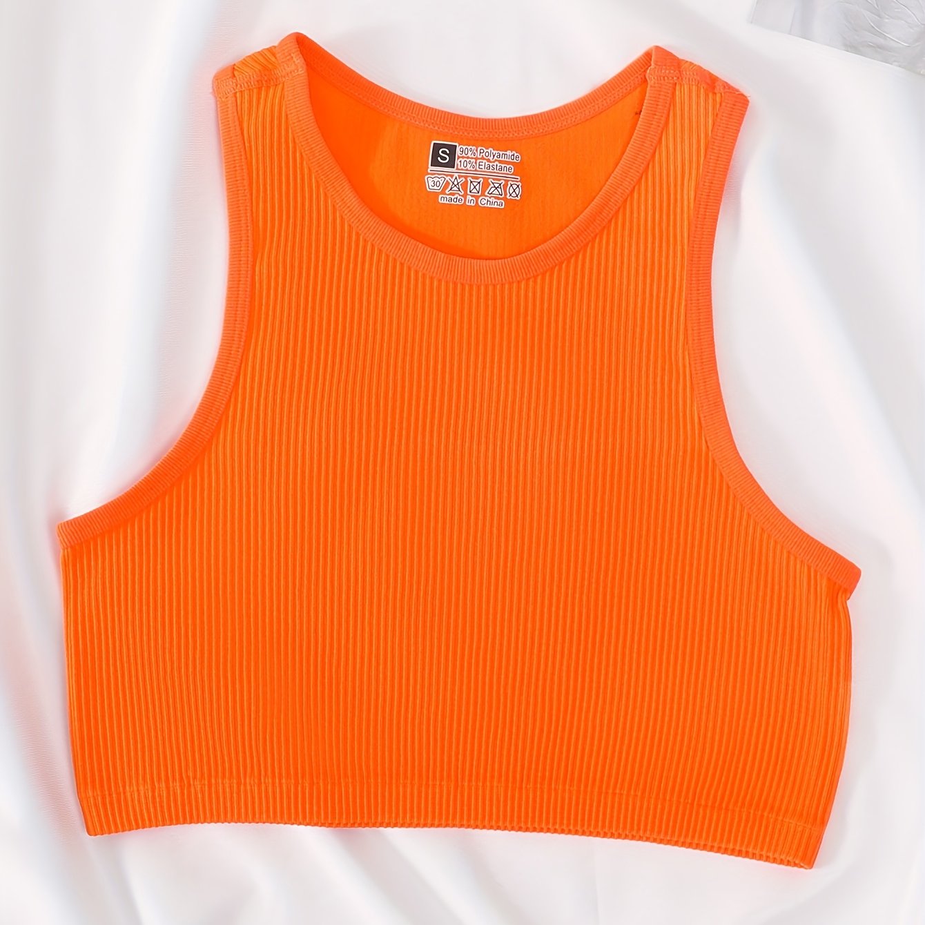 TEMU Women's Quick-dry Sleeveless Yoga Top - High-elastic Solid Color Workout Shirt, Seamless Gym Tank For Running, Pilates & Streetwear - Breathable