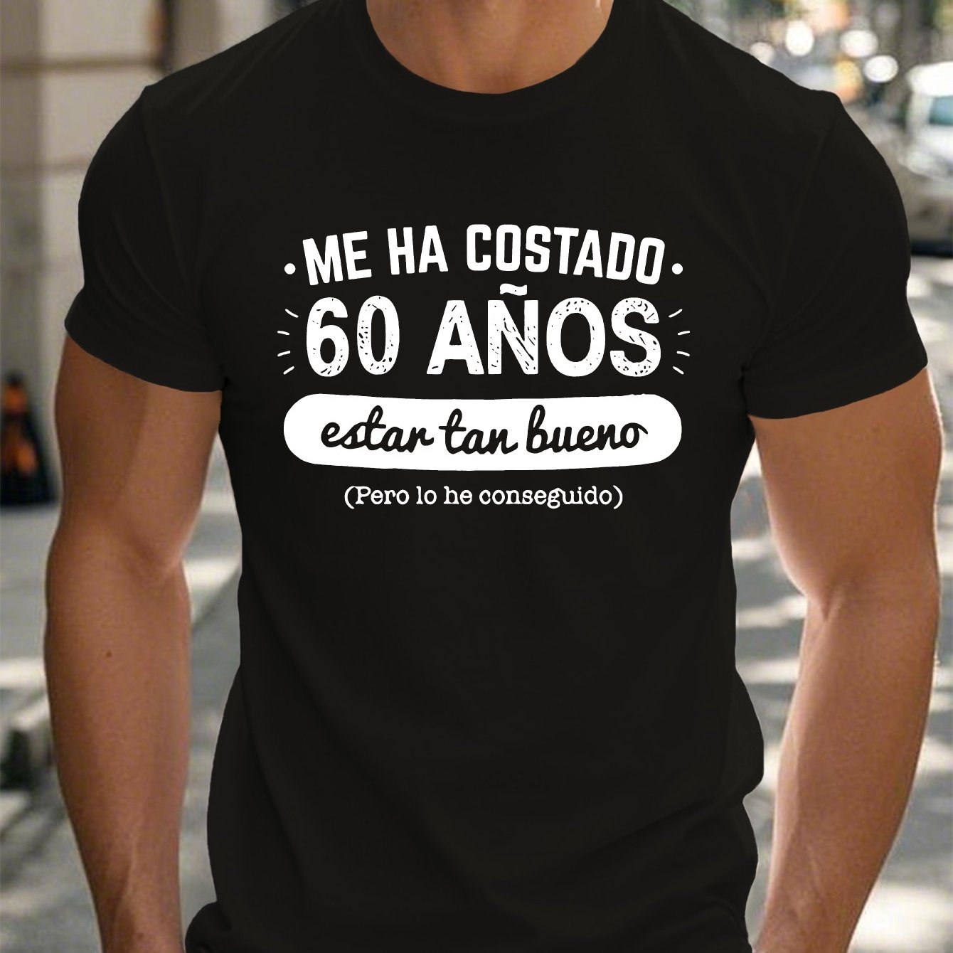TEMU Camiseta de Manga Corta para Hombres de , Top