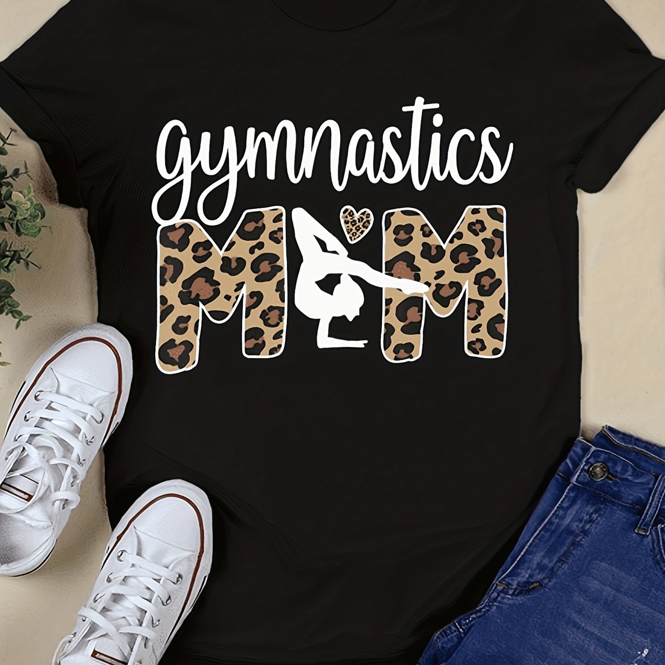 For Gymnastics Moms Featuring Design, In Us Sizes S To 3xl. Unisex Style For Men And Women, Perfect For Summer 2025, Made From 220g Pure With Short Sleeves