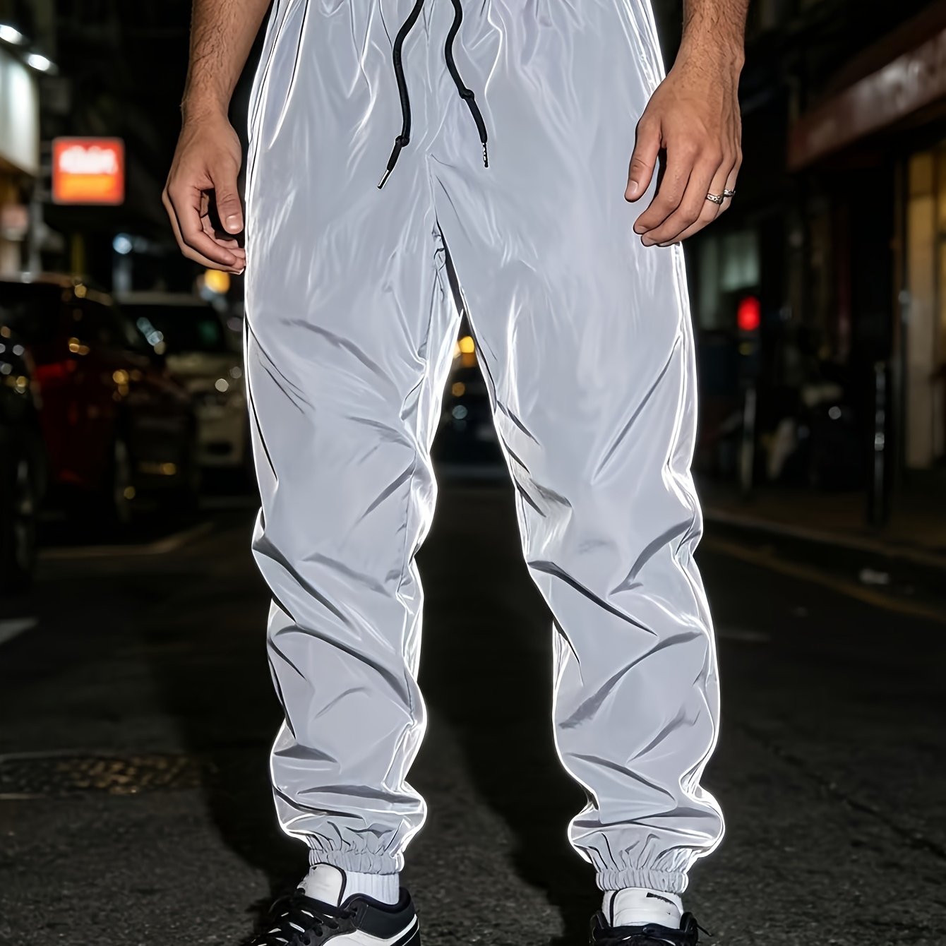 TEMU Men's Long Pants, Casual Running Trousers, Men's Casual Wear, Casual Athletic Long Pants, Woven Fashion Trousers